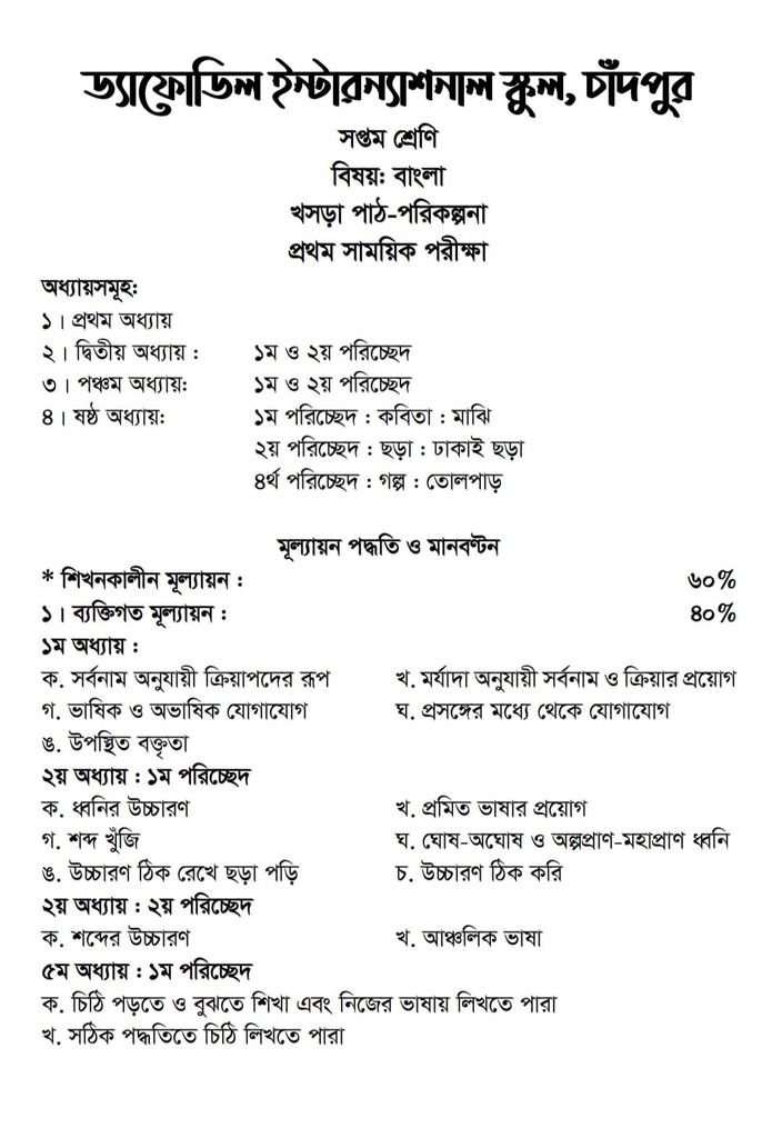 পাঠ-পরিকল্পনা - ২০২৩, পৃষ্ঠা: ১